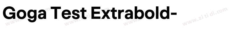 Goga Test Extrabold字体转换